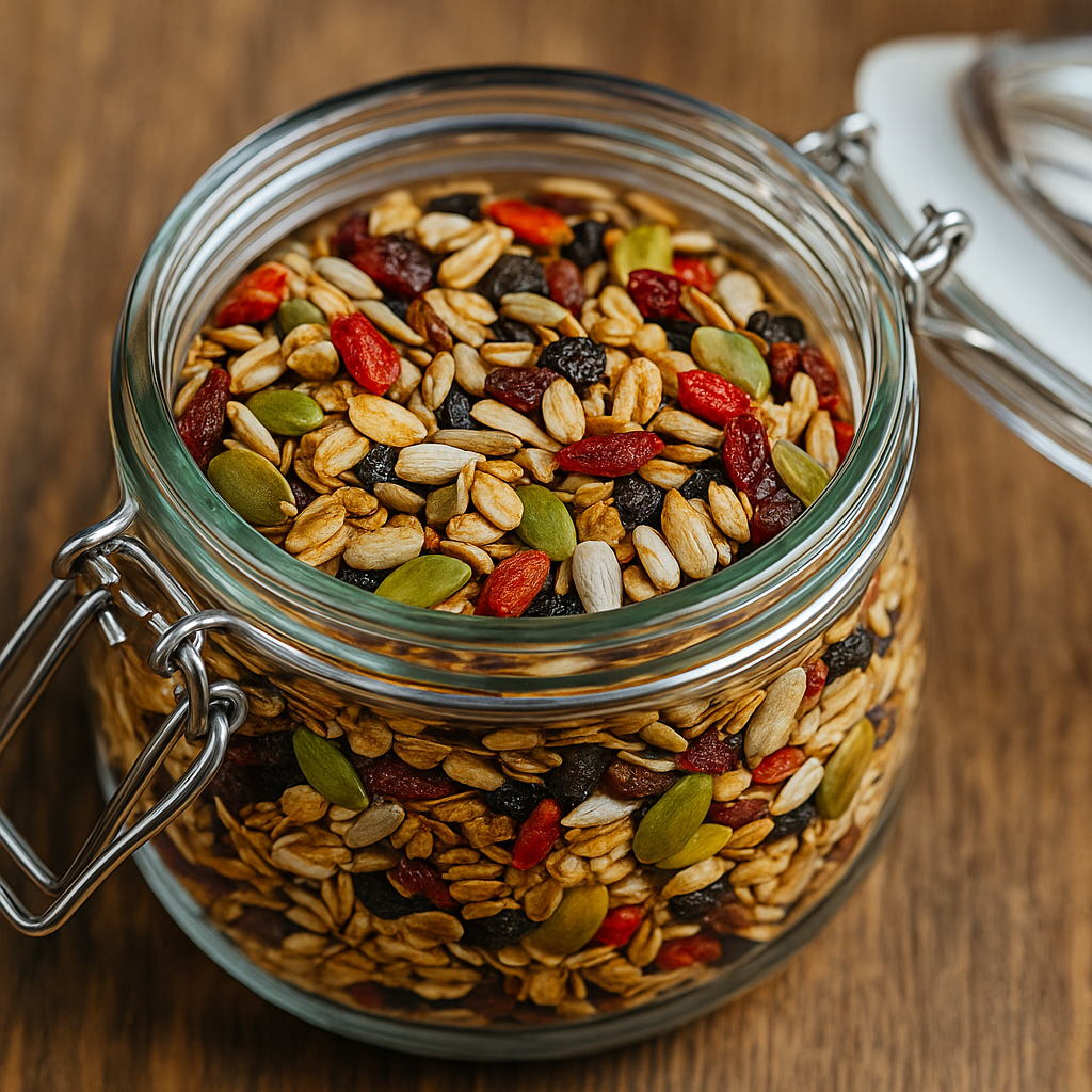 Oats with Nuts & Seeds – High-Protein Healthy Breakfast